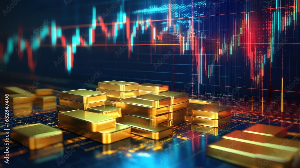 Poster gold trading strategies visualized with data insights