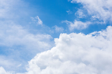 夏の空　青空ともくもくの雲01