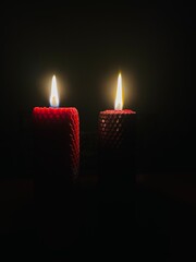 candles in the dark