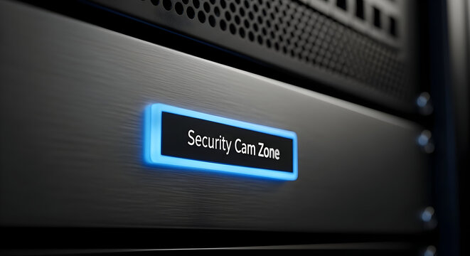 Security Infrastructure Camera System Displaying Video Feed In Real Time Monitoring