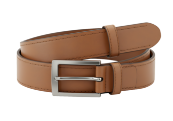 Elegant Tan Leather Belt with Silver Buckle for Fashionable Men Accessorizing and Style Statements Perfect for Formal and Casual Outfits
