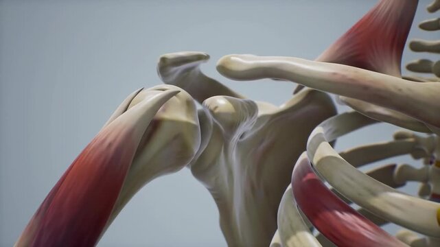 Shoulder Joint Anatomy & Pain Illustration