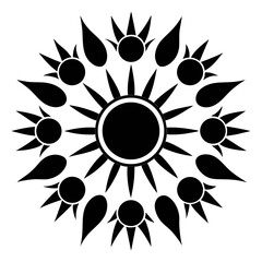 abstract sun flower