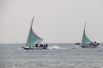 Bima, August 3, 2025 - Fishermen Competing in Traditional Sailing Regatta

Local Sailing Boat...