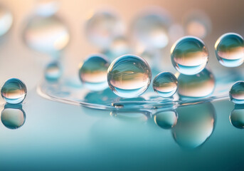 Transparent Water Droplets