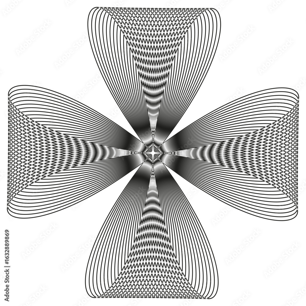 Poster spiral flower pattern. abstract line illustration. swirl vector shape. dynamic nature element.