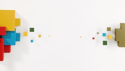 Generative AI, Kinetic Abstract Blocks