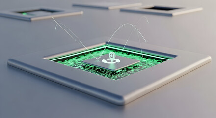 Advanced Navigation System With Location Pin And Digital Network Connection