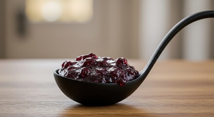Spoonful of dark jam