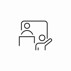 audience interaction icon sign vector