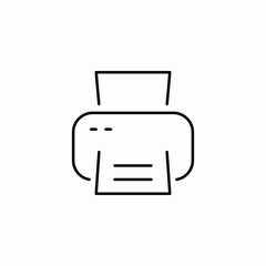 paper print icon sign vector