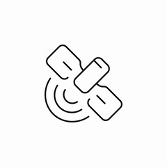 satellite connect icon sign vector