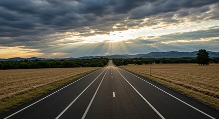 the road is empty