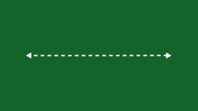 Double sided arrow icon, distance concept double sided arrow animation. left and right side arrow measurement animation. distance concept .animation. distance concept double side arrow.4k video