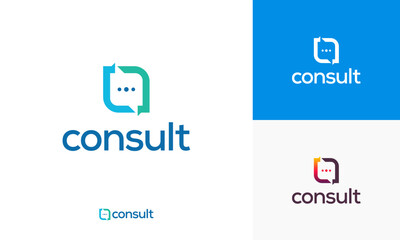 Consulting Agency logo template designs, Simple Elegant Consult logo template