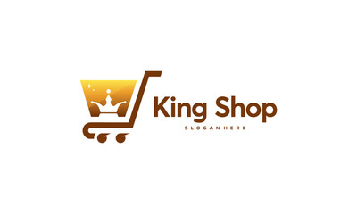 King Shop Logo Concept, Online Shop Logo designs Template