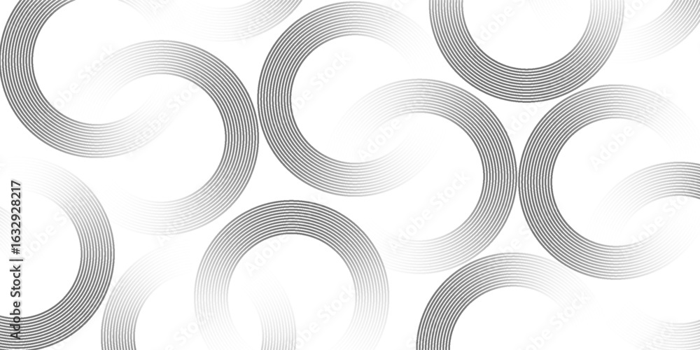 Aufkleber white geometric abstract background overlapping layers on bright space with line effect decoration. 
