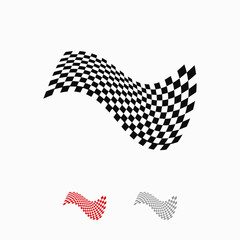 Fast Racing Speed designs concept vector, Simple Racing Flag logo template