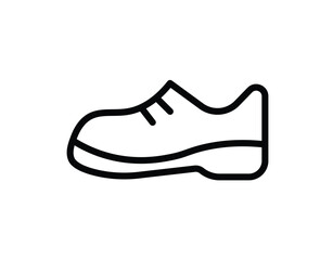Simple Outline of a Casual Shoe in Minimalistic Black Design