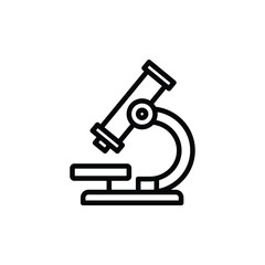 Modern Laboratory Microscope Icon for Science and Education Purposes