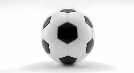 Fototapeta premium soccer ball on white background