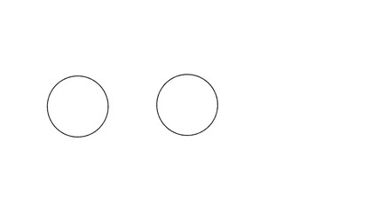 かわいい丸型のシンプル吹き出し背景透過素材