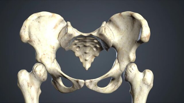 3D Animation of Human Pelvic Bone Structure