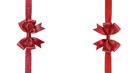 Red ribbon on transparent background png