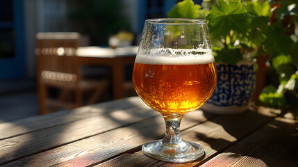 Robust Belgian Blonde beer.