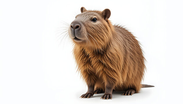 Capybara Isolated on white Background