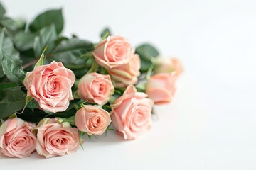 Ultra Hd Visual of AiGenerated Basket with Flowers on White Background
