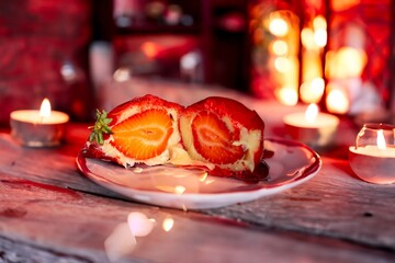 The most romantic sweet in the world, the iconic strawberry dessert with viral love, fresh strawberry, powdered milk brigadeiro and red caramel topping. Morango do amor