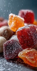 Sugary Candies Sprinkled, Close-up Studio Shot