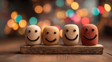 Happy Faces, Festive Lights: A Symbol of Joy and togetherness