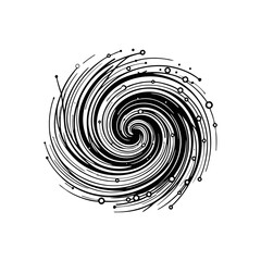 Abstract Spiral icon for transformation
