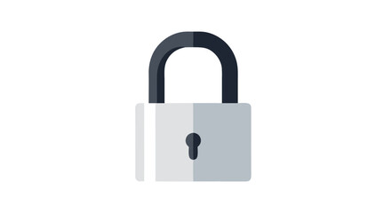 Fototapeta premium Padlock vector for secure concept, safety lock illustration, data security, lock and key minimal, protection symbol, privacy protection