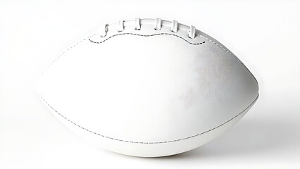 American football isolated on white, emphasizing detailed craftsmanship and design.