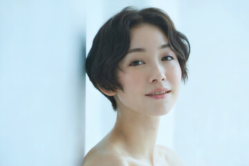 若い女性の美容イメージ Generative AI