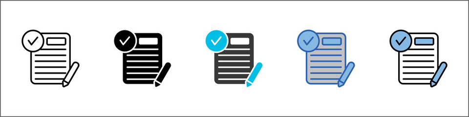 Registration Icon Pack Multistyle Illustration