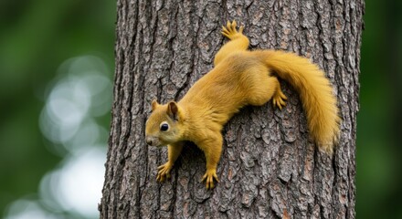Obraz premium Squirrel on a tree