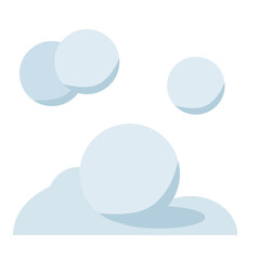 冬の雪玉イラスト