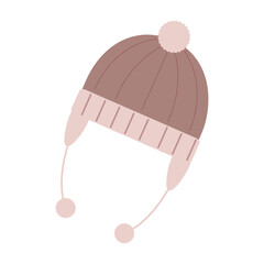 暖かいニット帽のイラスト