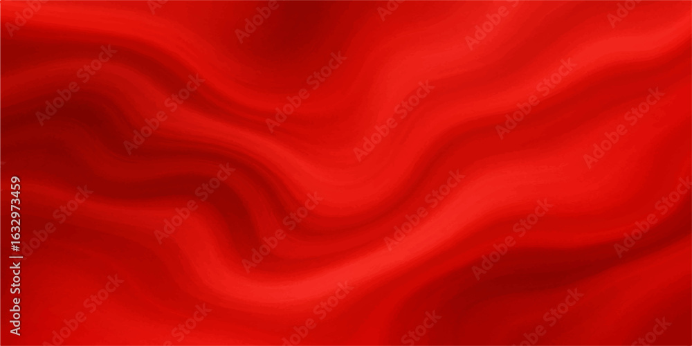 Poster red silk and satin fabric background with smooth flowing texture and elegant design