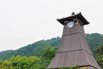 出石城　登城門　登城橋　城下町　時計台　兵庫県豊岡市出石町