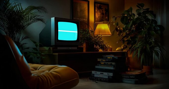 Atmospheric VHS Room