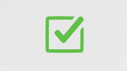 Vibrant Green Checkmark Icon
