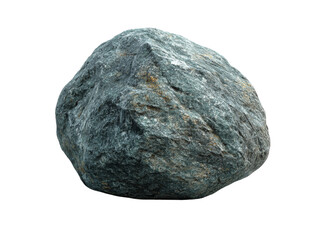 Large grey boulder isolated on black background natural stone rock, Isolated On White, Transparent Background, Png Cut Out