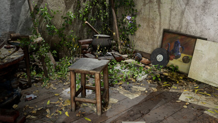 見捨てられた家 忘れられたアトリエ