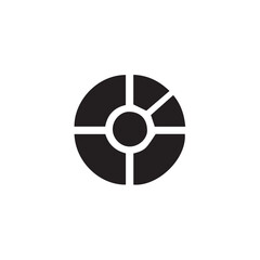 Obraz premium pie chart icon vector illustration