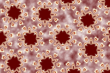 seamless background with abstract flower